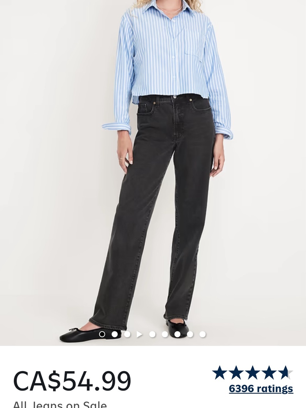 Women’s Straight-Leg Jeans in Black